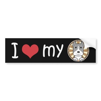 American Staffordshire Terrier Bumper Stickers by doggygraphics