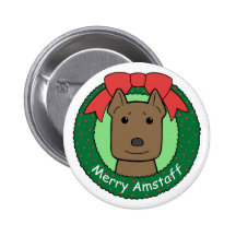American Staffordshire Terrier Christmas Pins