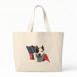 American Staffordshire Terrier Flag Tote Bag