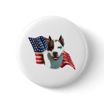 American Staffordshire Terrier Flag Pin