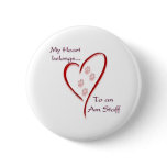 American Staffordshire Terrier Heart Belongs Pins