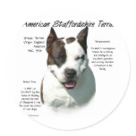 American Staffordshire Terrier History Design stickers