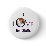 American Staffordshire Terrier I Love Pins