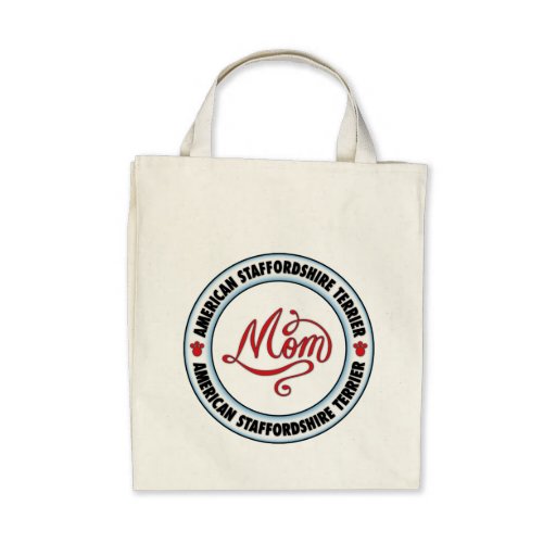 AMERICAN STAFFORDSHIRE TERRIER mum Canvas Bags