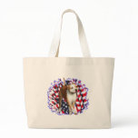 American Staffordshire Terrier Patriot Canvas Bags