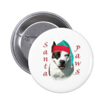 American Staffordshire Terrier Santa Paws Pins