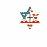 American Star of David With Cross t-shirts