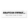 American Swindle Bumper Sticker