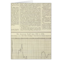 American Tariff from 1791 to 1894 Cards