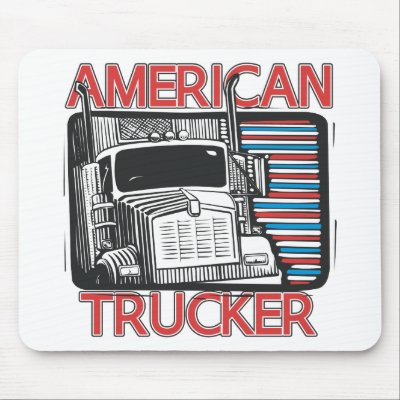 American Trucking Mouse Pad by truckershirts