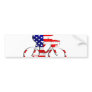 American USA Cycling Cyclists Bicycle Gear Bumper Sticker