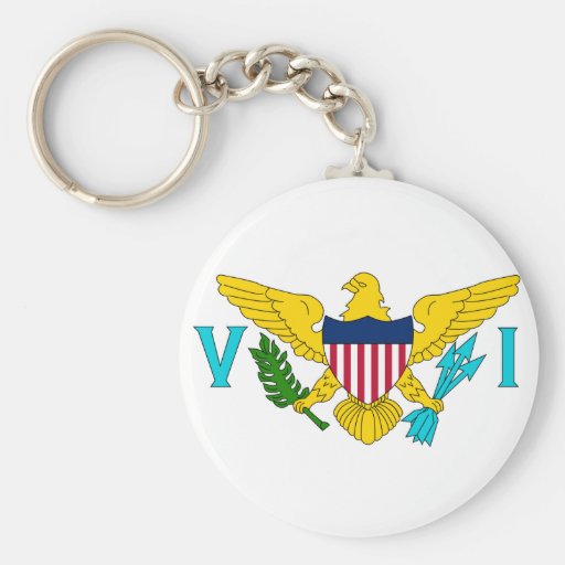 American Virgin Islands VI Keychain