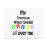 American Water Spaniel Walks Design Post Card