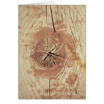 American west, knot in weathered wood greeting card