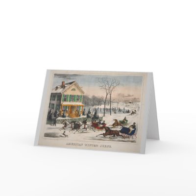 American Winter Scene Card by ZephyrusBooks