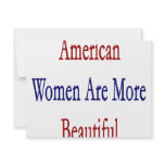 American Women Are More Beautiful Personalized Announcements