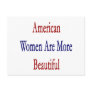 American Women Are More Beautiful Post Cards
