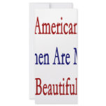 American Women Are More Beautiful Rack Card