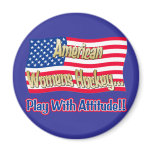 American Womens Hockey Magnet