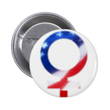 AMERICAN WOMYN SYMBOL PINBACK BUTTON