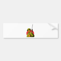American world war two soldier army bumper stickers