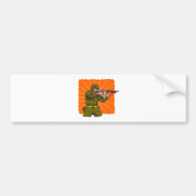 American world war two soldier army bumper sticker