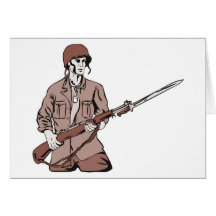 American world war two soldier army cards