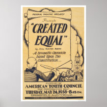 American Youth Play 1938 WPA Poster
