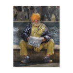 Americana - Casually reading a newspaper