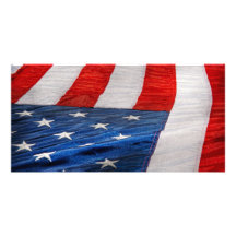 Americana - Flag - Stars and Stripes Photo Greeting Card