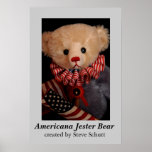 Americana Jester Bear   posters