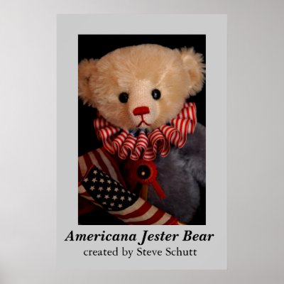 Americana Jester Bear   Posters by Steves_Groupies