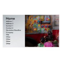 Americana - Serving chocolate ice cream Business Cards