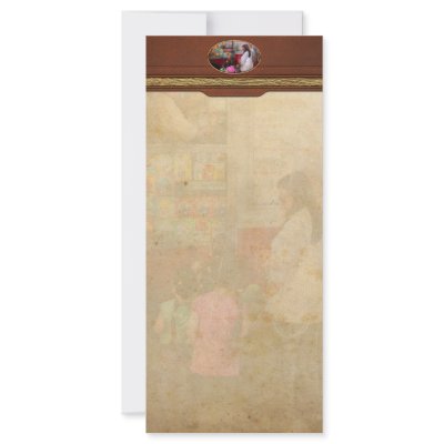 Americana - Serving chocolate ice cream Customised Rack Card by suburbanscenes