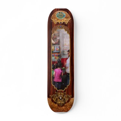 Americana - Serving chocolate ice cream Skateboard Decks by suburbanscenes