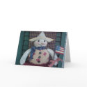 Americana Snow Girl cards