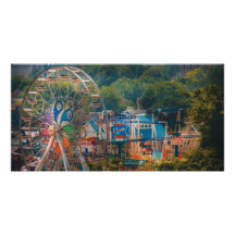 Americana - The Ferris wheel Customised Photo Card
