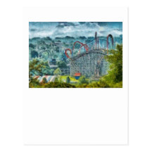 Americana - The thrill ride Post Card