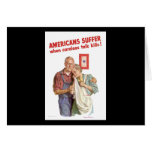 Americans Suffer When Careless Talk Kills Greeting Card