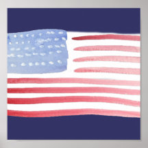 Americans USA Flag Posters