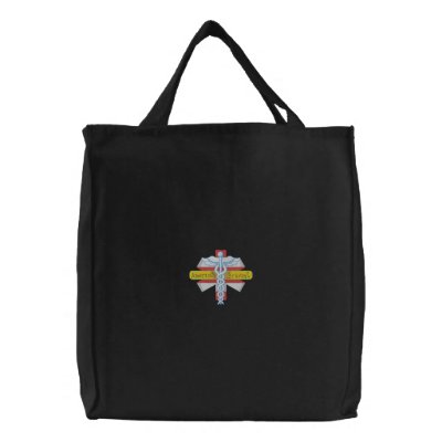 America's Bravest E M T Embroidered Tote Bag by pitneybowes