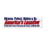 America's Laxative Bumper Sticker