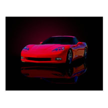 Americas Sports Car Postcard