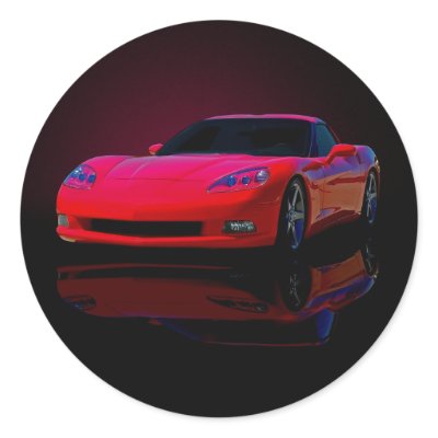 Americas Sports Car Sticker by fredsredt