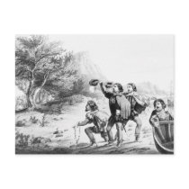Amerigo Vespucci in America postcard