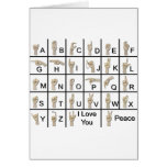 AmeslanAlphabet120710 Greeting Cards