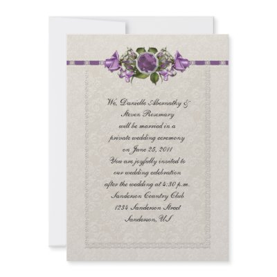 Amethyst and Purple Roses Post Wedding by DazzetteMarie