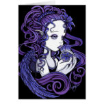 "Amethyst" Crystal Ball Angel Art Card