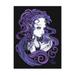 "Amethyst" Crystal Ball Angel Art Postcard