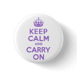 Amethyst Keep Calm and Carry On Pins